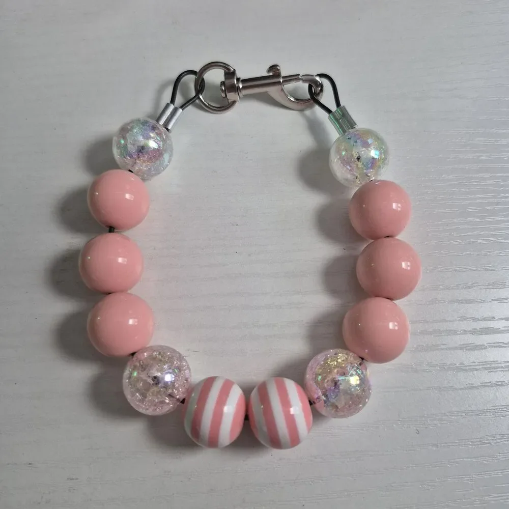 Handmade Statement Beaded Dog Puppy Collar Necklace Jewelry Durable Acrylic 13